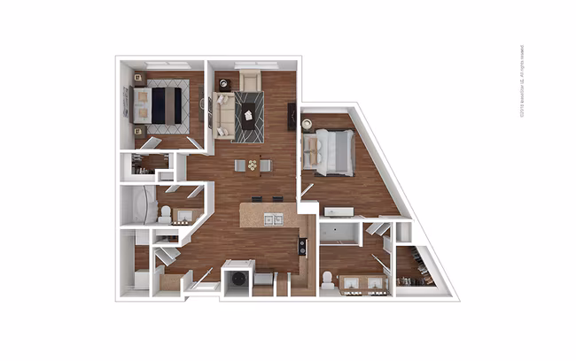 Unit 2C - 344 2C - 344 floor plan